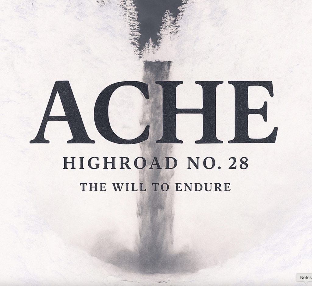 “Ache” : le retour sombre et intense de Highroad No. 28. Un titre atmosphérique, aux guitares cinématographiques et à la voix poignante, qui marque une renaissance artistique puissante.