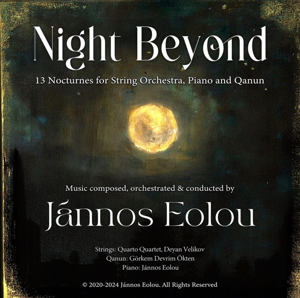 Night Beyond est un album instrumental envoûtant où Jánnos Eolou transforme la nuit en un voyage sonore entre mystère, contemplation et émotion.