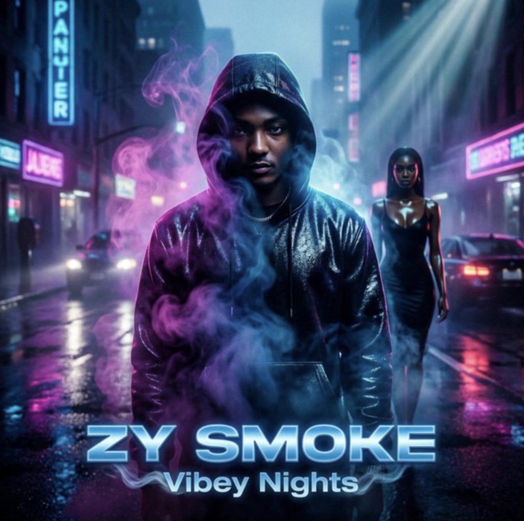 VIBEY NIGHTS de Zy Smoke est un titre urbain captivant, mêlant R&B, rap alternatif et sonorités trap dans une ambiance nocturne électrisante.