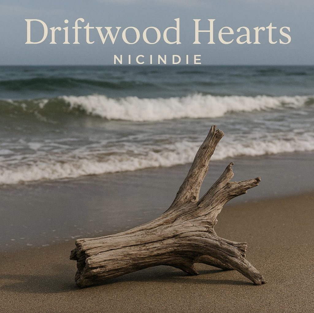 Avec Driftwood Hearts, Nicindie propose un titre d’acoustic rock sensible inspiré des expériences de vie et du premier amour.